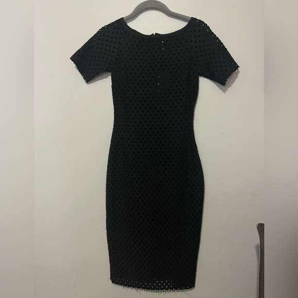 Bec & Bridge Sheath Dress Black Into the Mystic Midi Size 4 - Picture 3 of 3